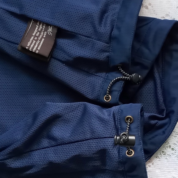 R.Pessoa By Horseware Hooded Riding Rain Jacket Size Small Navy/Red - Picture 13 of 16